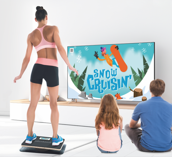 Plankpad as balance board for the whole family