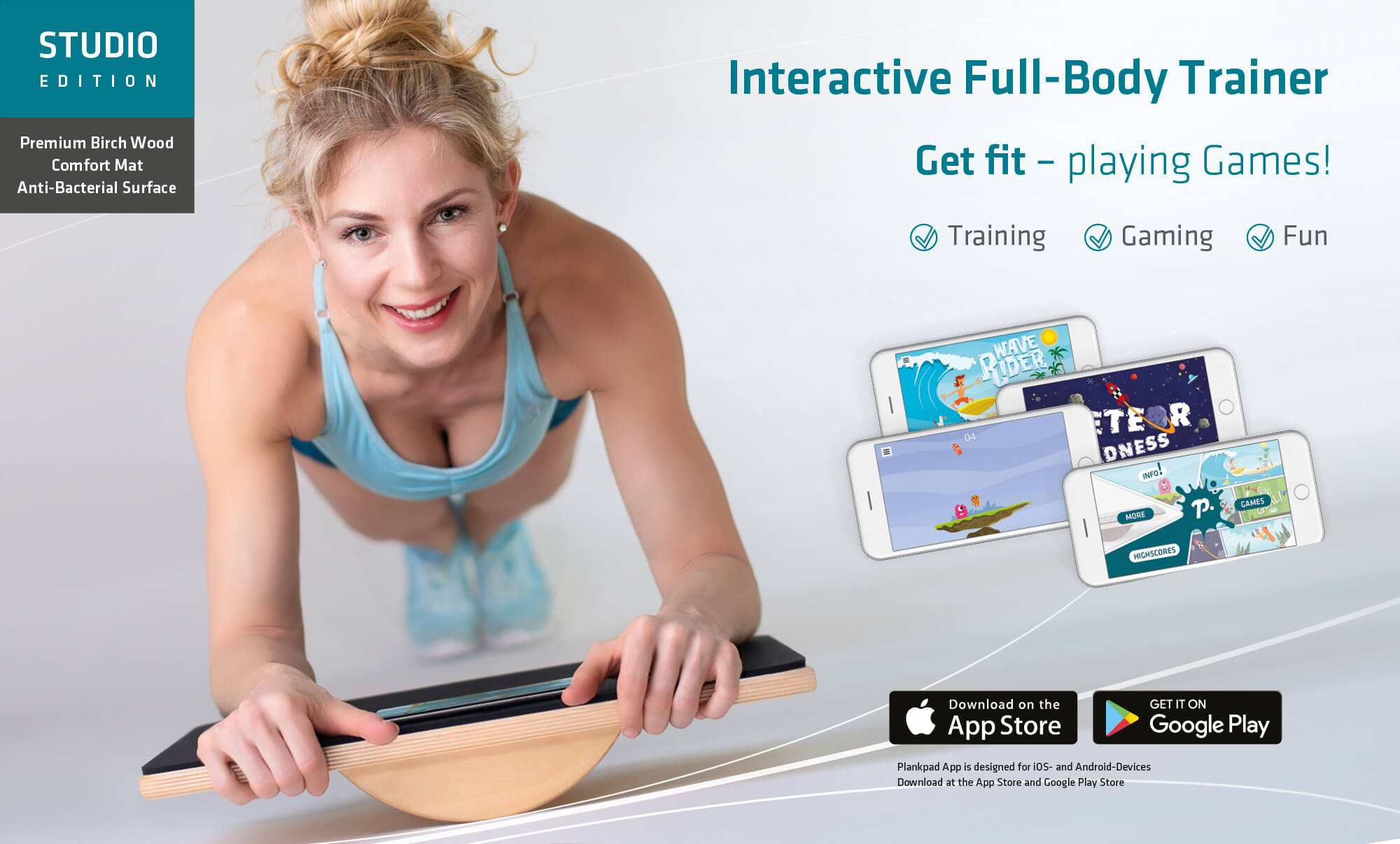 Plankpad STUDIO - Interactive Bodyweight Trainer